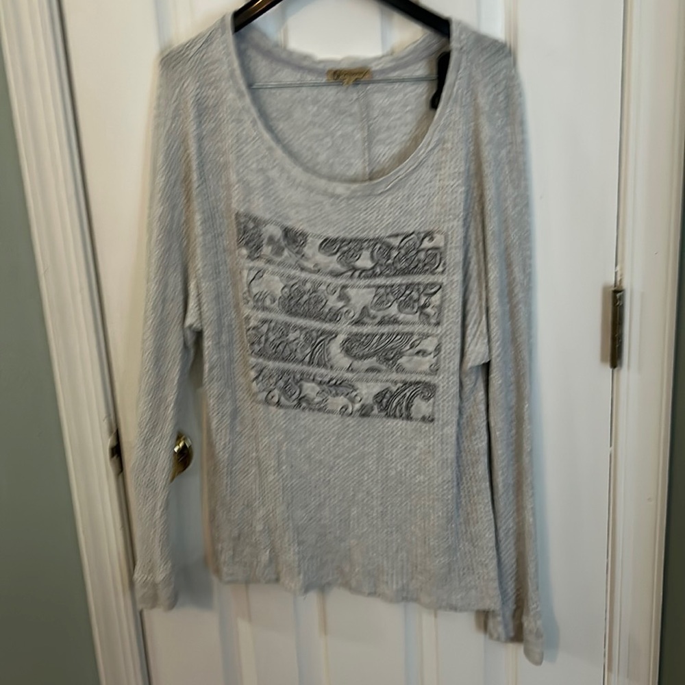 Democracy Waffle Knit Tee